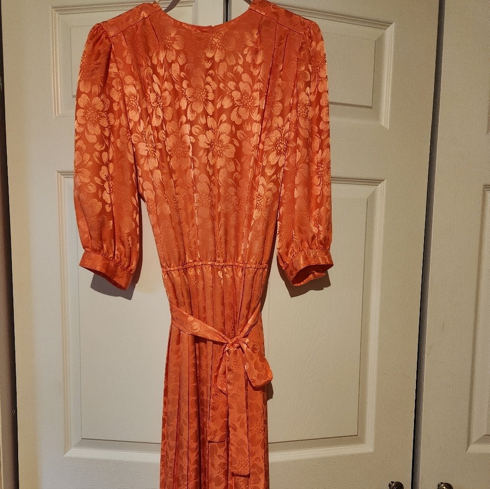 ARGENTI Vintage Jaquard Midi Dress S